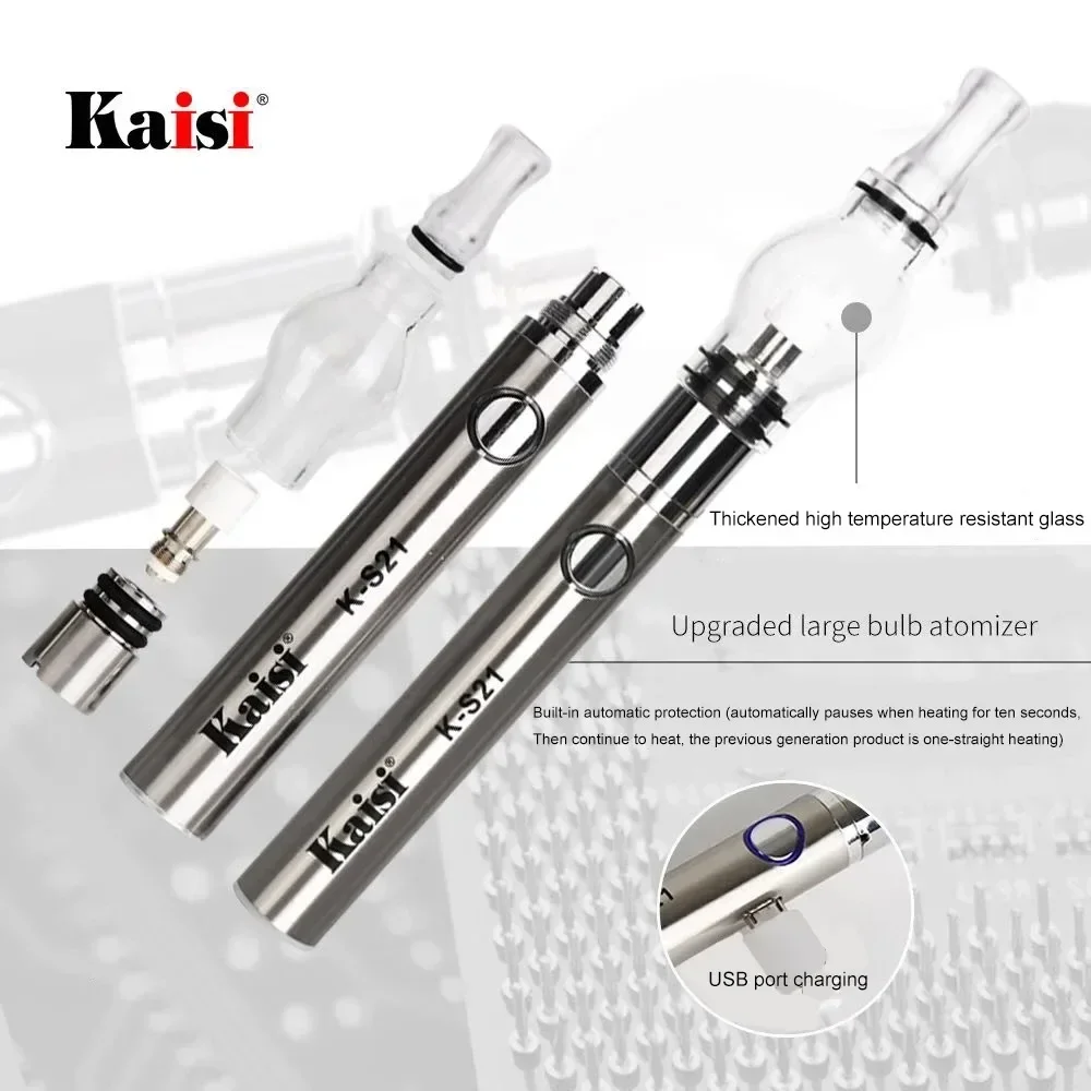 KAISI K-S21 Rosin Atomizer for Phone Repair No Need Soldering Iron Motherboard IC Short Circuit Detector Rosin Pen Phone Repair