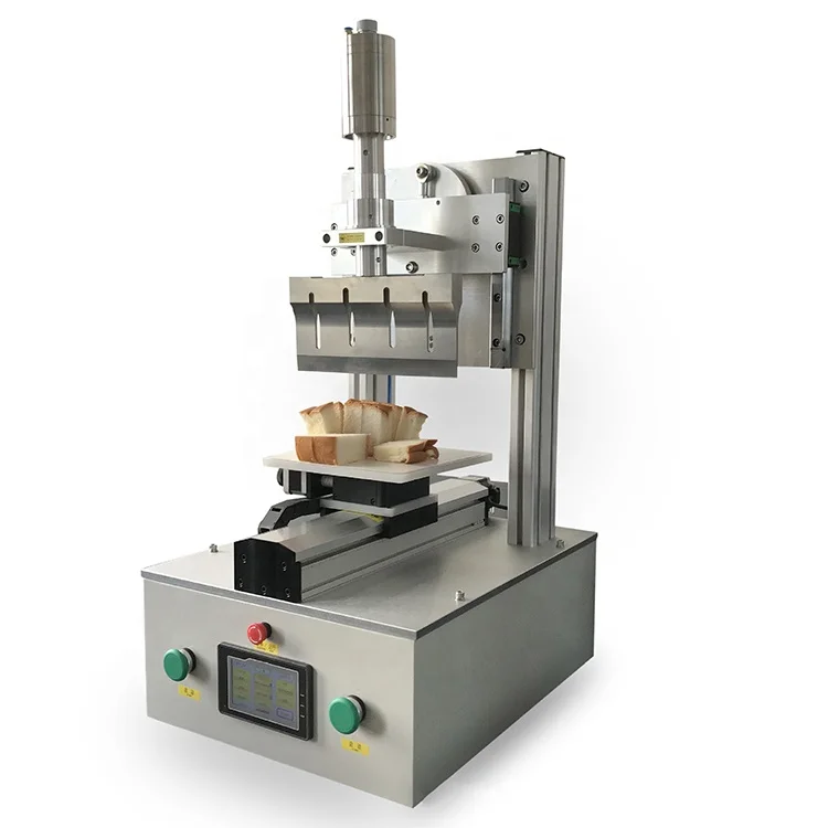 Bakery Dessert Bread Roll Splicer Machine Ultrasonic Swiss Roll Cake Cutting Dividing Machine