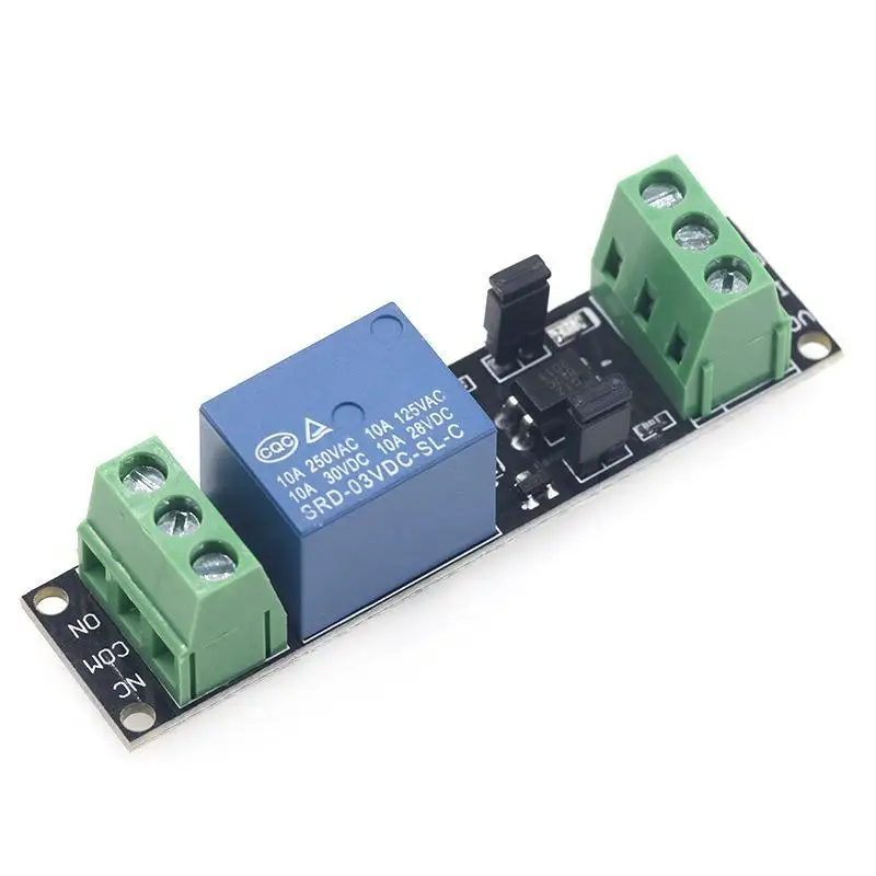 1Pcs High Level Drive Board Single Channel 3V Relay Isolated Control Module 10A Load Optocoupler Isolation No Burn