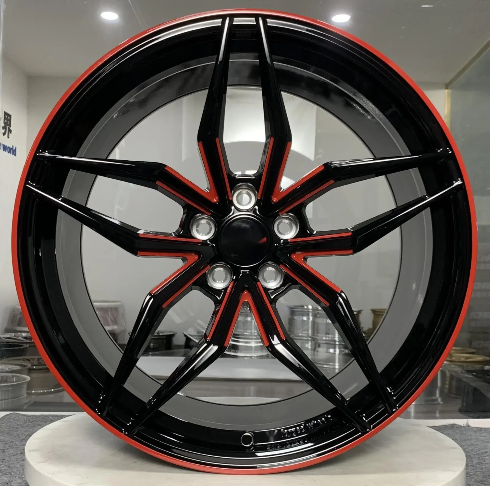 Professional 18 Inch Black Multi Spoke 19\