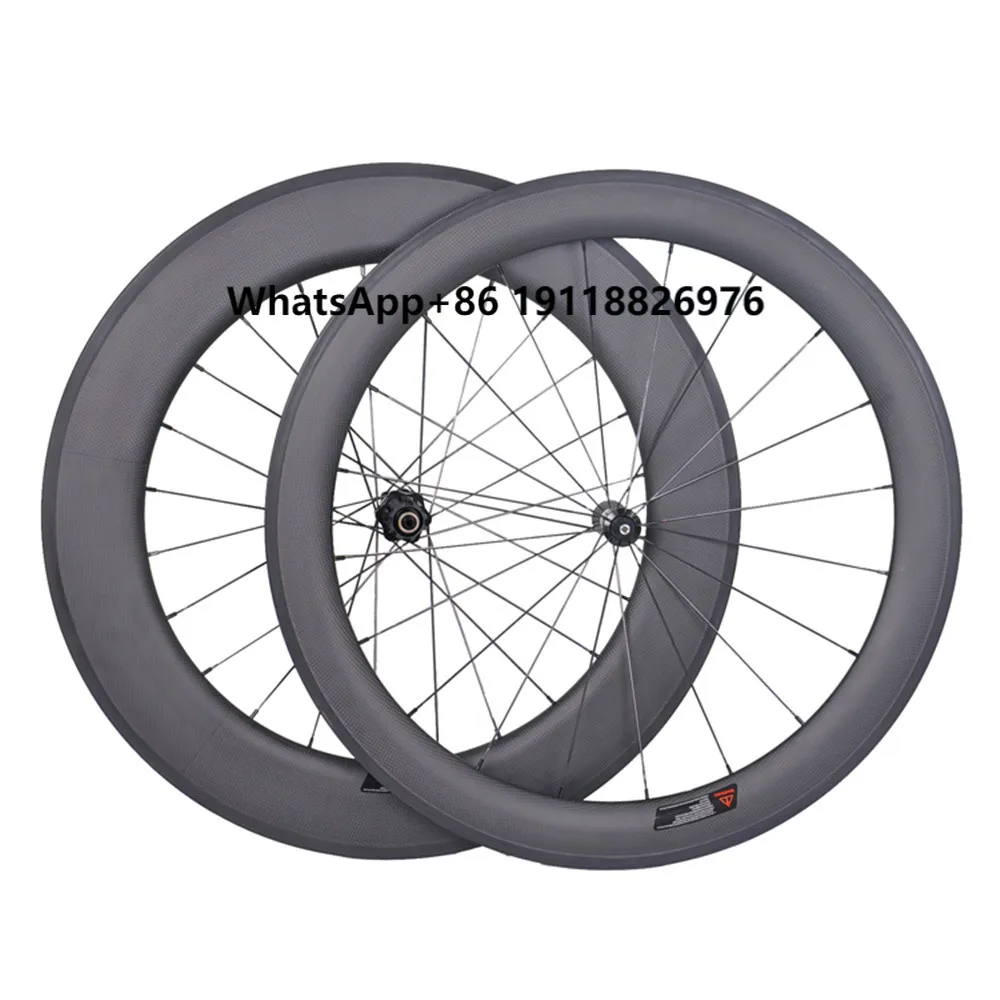 

700c Carbon Wheels Front 60mm Rear 88mm Bike Wheel Carbon Clincher Wheelset with DT 350 Hub Sapim Spokes
