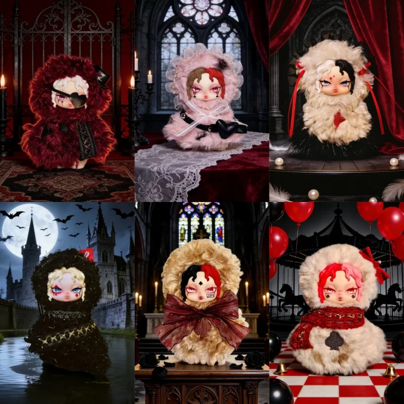 

In Stock Alice Cards Contract Series Vinyl Plush Blind Box Gothic Stuffed Doll Keychain Pendant Trendy Toys Decor Surprise Gifts