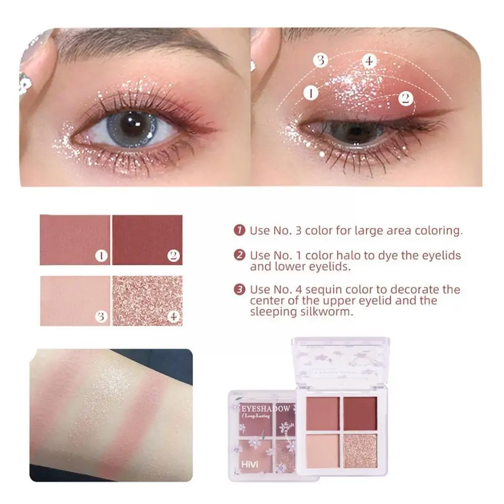 Set di trucco lucidalabbra Angel Glitter Eyeshadow Palette Set Make Up rossetto Kit Box Highlight Glitter Powder Blush Cosmetics Set