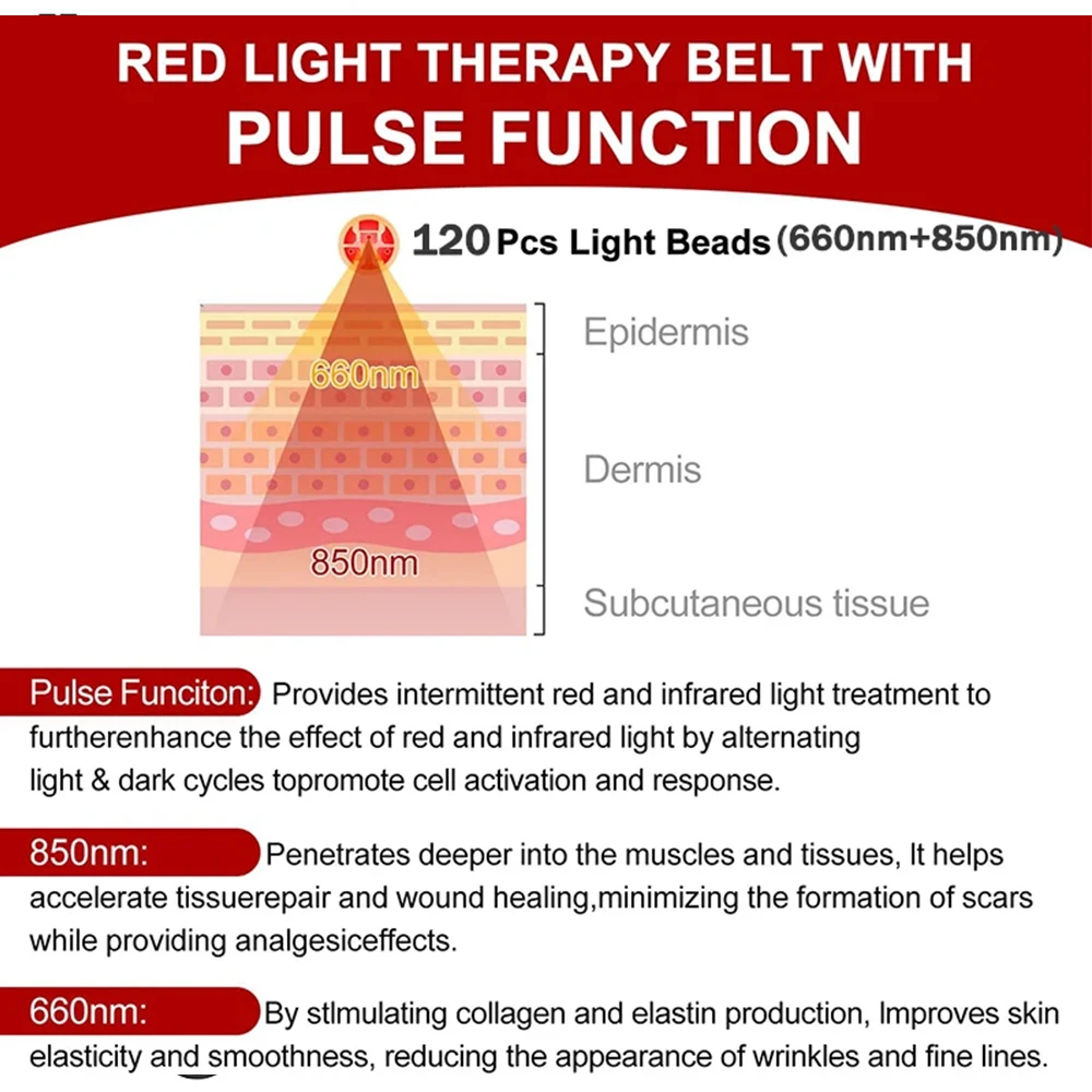 Red Light Therapy for Pets Vet Device Handheld Infrared Light with 660nm 850nm Pain Relief Speed Up Wound Recovery&Skin