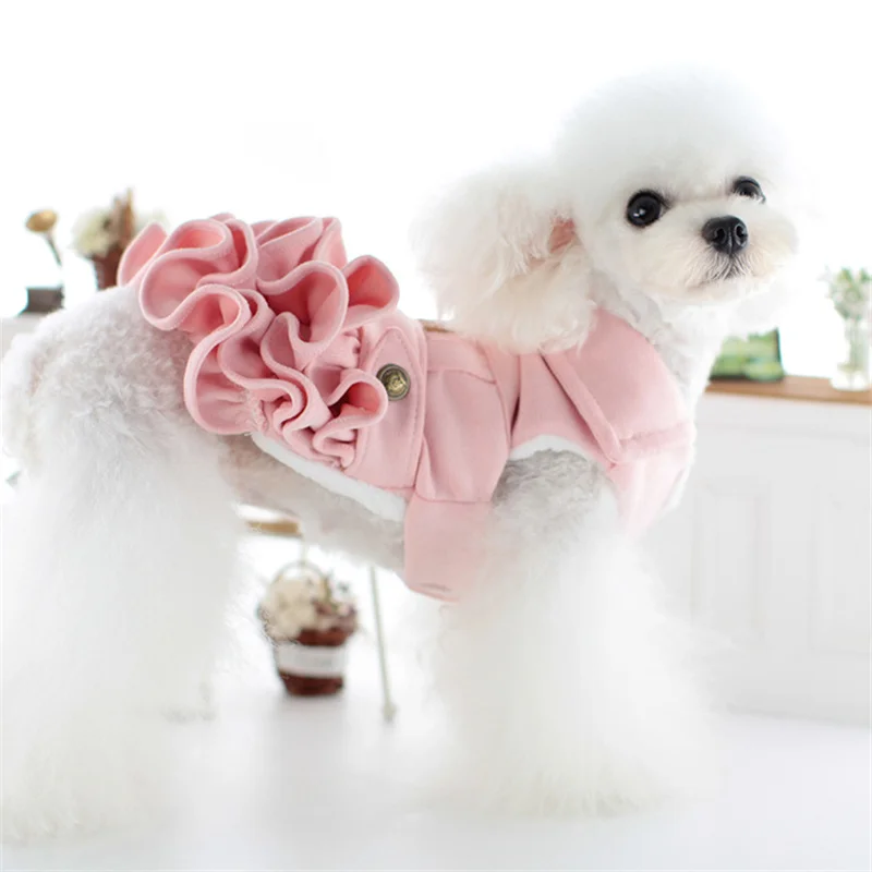 Pet Clothes Dog Dress Winter Small Dogs Jumpsuit Couple Puppy Clothing Coat Poodle Yorkshire Pomeranian Shih Tzu Dog Costume