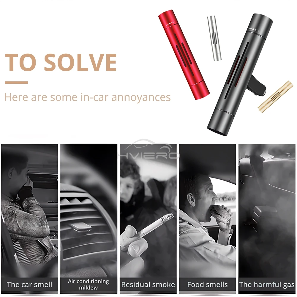 Ambientador de ar para carro, cheiro de ventilação, perfume, aromatizante, acessório de interior automotivo, estilo personalizado, remoção de