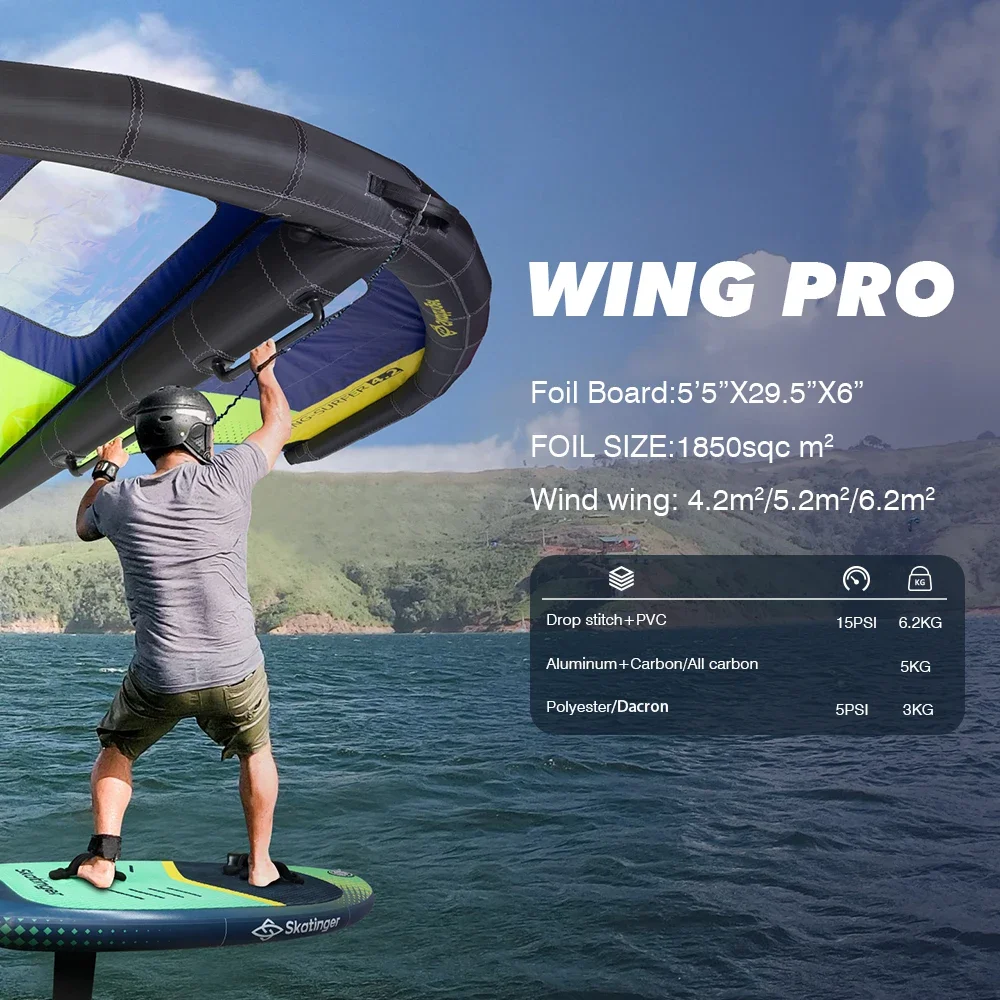 Skainger 2025 Unisex Inflatable Wing Hydrofoil Foil Board Set New Design Paddle Board for Water Surfing and Flying Wing