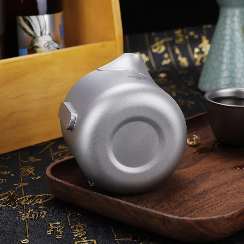 Portable Ultralight Titanium tea maker with infuser water Cup Teapot Set Camping infuser camping accessories chinese tea set