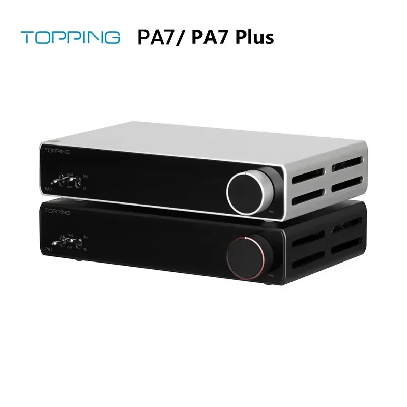 

TOPPING PA7 PA7 Plus Настольный усилитель класса D 210 Вт 300 Вт TRS XLR RCA Вход Полностью балансный усилитель мощности HIFI Цифровой усилитель PA7+