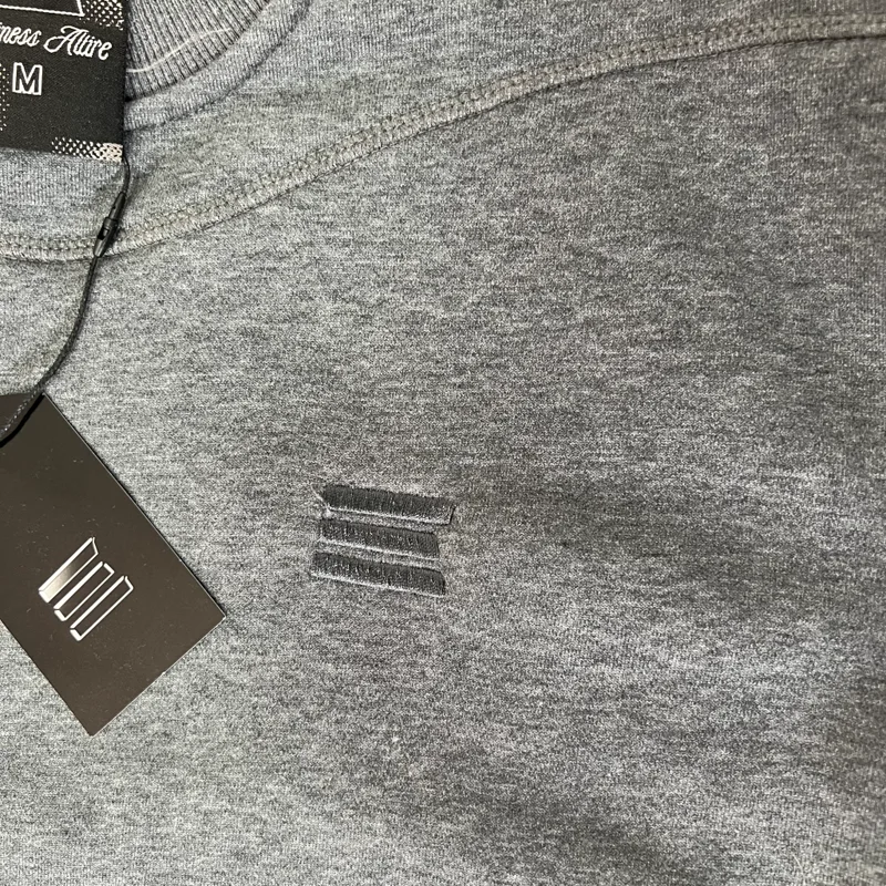 Kroen التطريز التسمية الأساسية بلوزات الرجال النساء رمادي داكن فضفاض الشتاء الرياضة بلوزات عالية الجودة القطن فضفاض البلوفرات