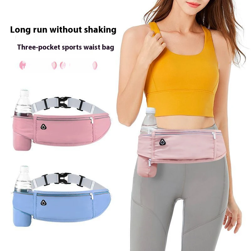 [F] Sports Waist Pack Women Men Running Belt Waist Bag Waterproof Waist Bag Wallet Men Pouch Belt Portable Phone Holder Gym