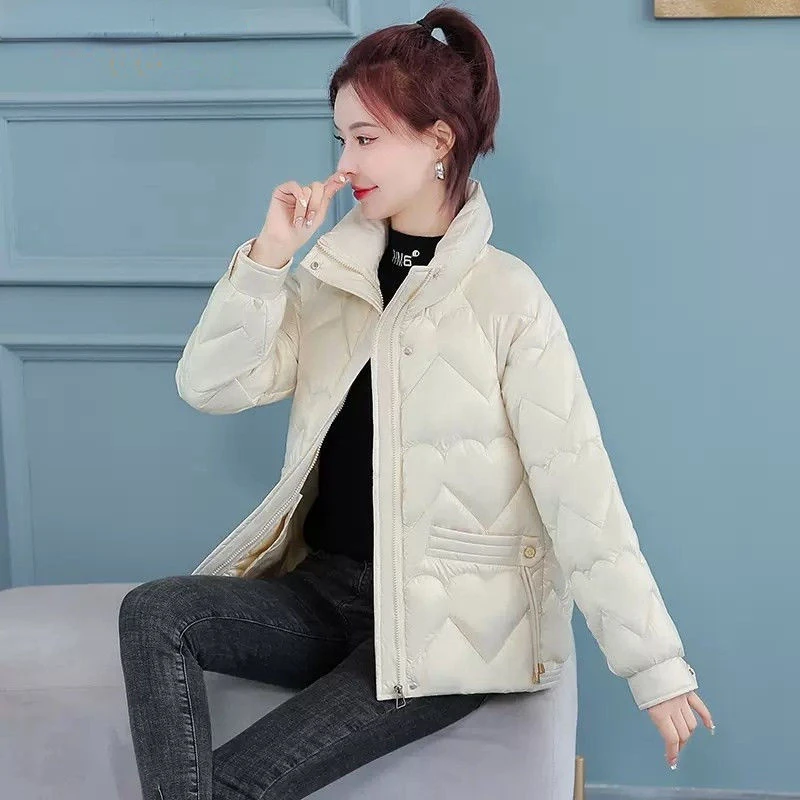 Women\'s Fashion Winter Down Cotton Jacket Short Parkas Cotton-Padded Clothes Female Korean Style Loose Overcoat Ladies Tops Coat