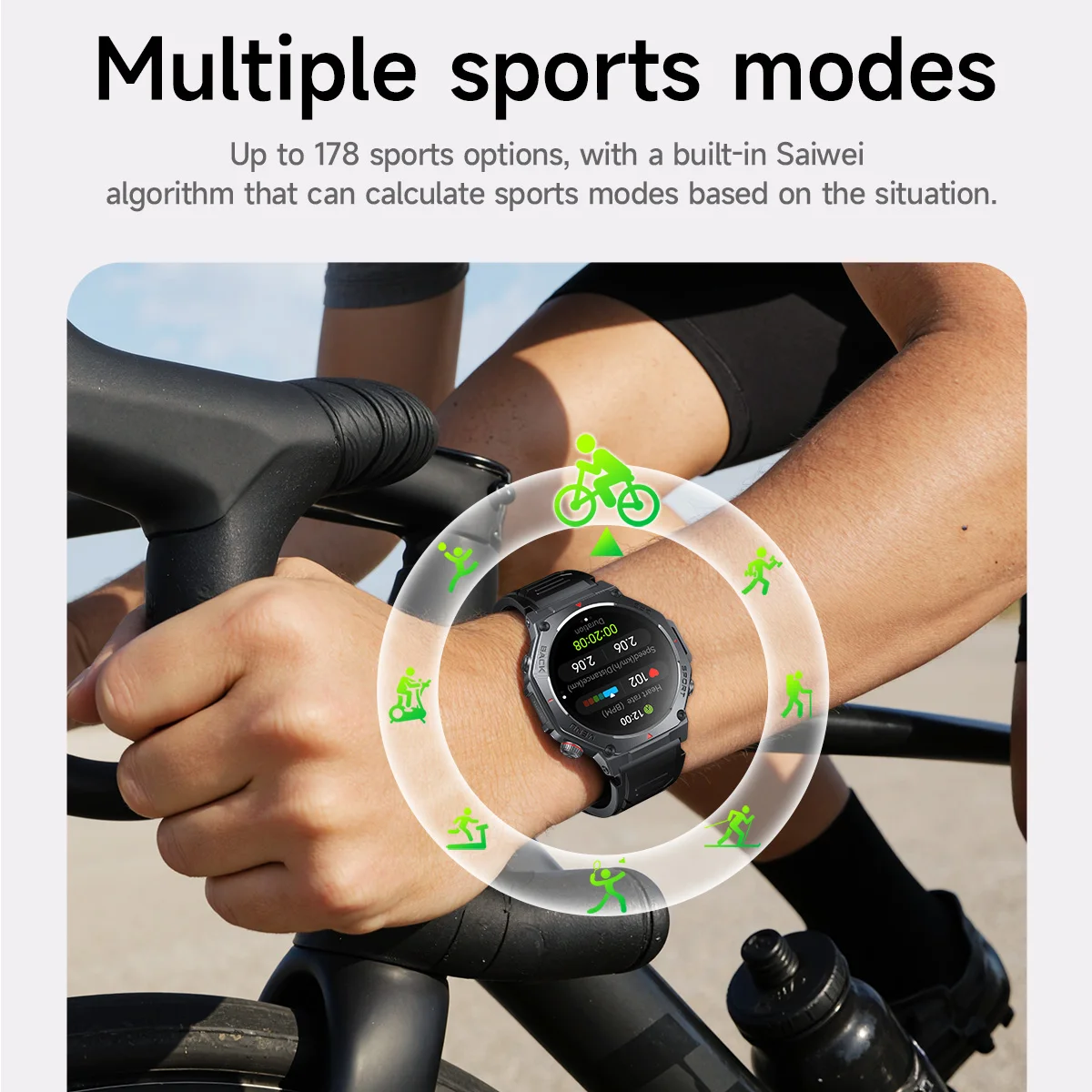 HOCO 1.43 inch AMOLED GPS Sports Touch Screen Watch Bluetooth 5.3 Heart Rate Sleep Oxygen Monitoring Call Version Smart Watch view 4