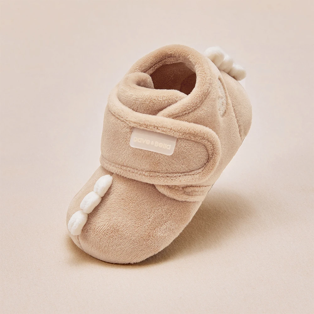 ديف بيلا طفل أحذية الشتاء الفتيان رشاقته لينة أفخم أحذية أطفال شقة عدم الانزلاق الدفء أحذية ليتل طفل أحذية بوت قصيرة DB4253678 #4