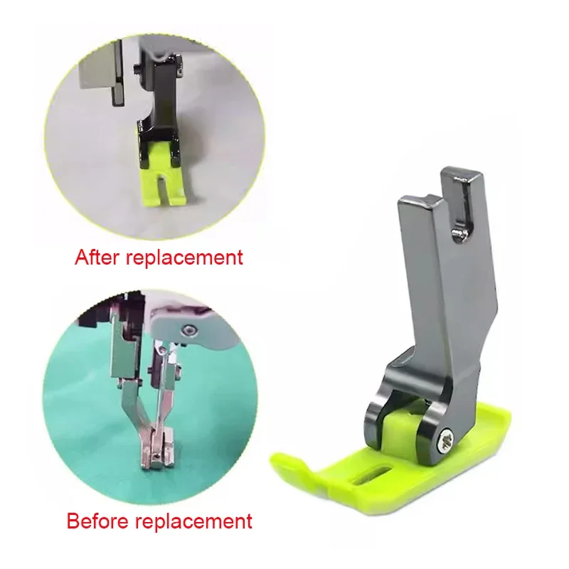 

Non-Stick Sewing Machine Foot, Plastic Presser Foot for Thin Precise Presser Foot For Industrial Walking Foot Sewing Machine