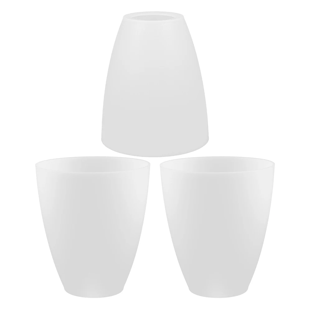 

3pcs Plastic Lampshade White Pendant Light Wall Small Cute Replacement Standing Home Decor Durable Excellent Transmission