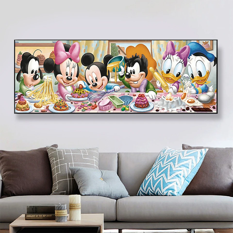 Disney Diamond Art 5D Full Drill Diamond Painting Princess Mickey Mouse Cross Stitch Embroidery Kit Mosaic Picture Home Decor