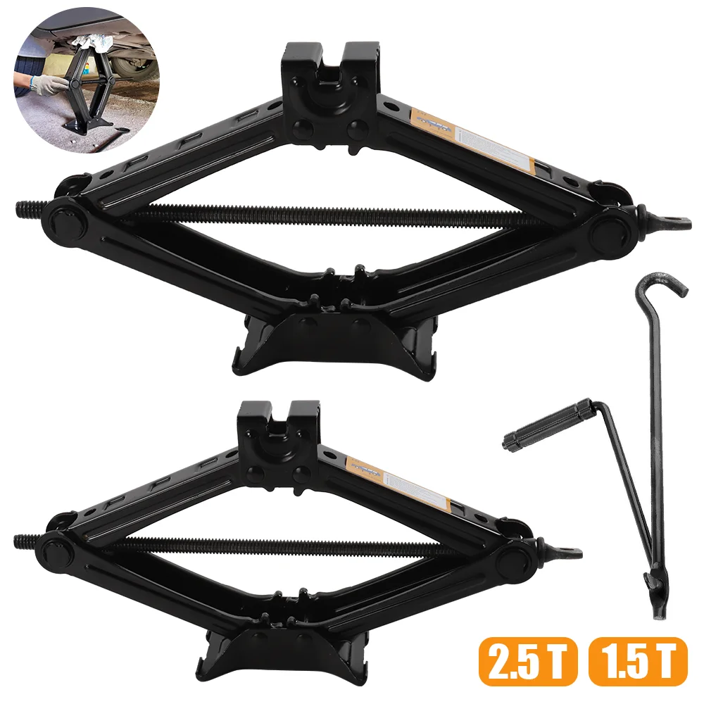 [EU Stock] 2.5T 1.5T car jacks Manual Lift Jack Car Repair Tool Lifting Tool Foldable Jack for Car, Lifting height 10-39CM