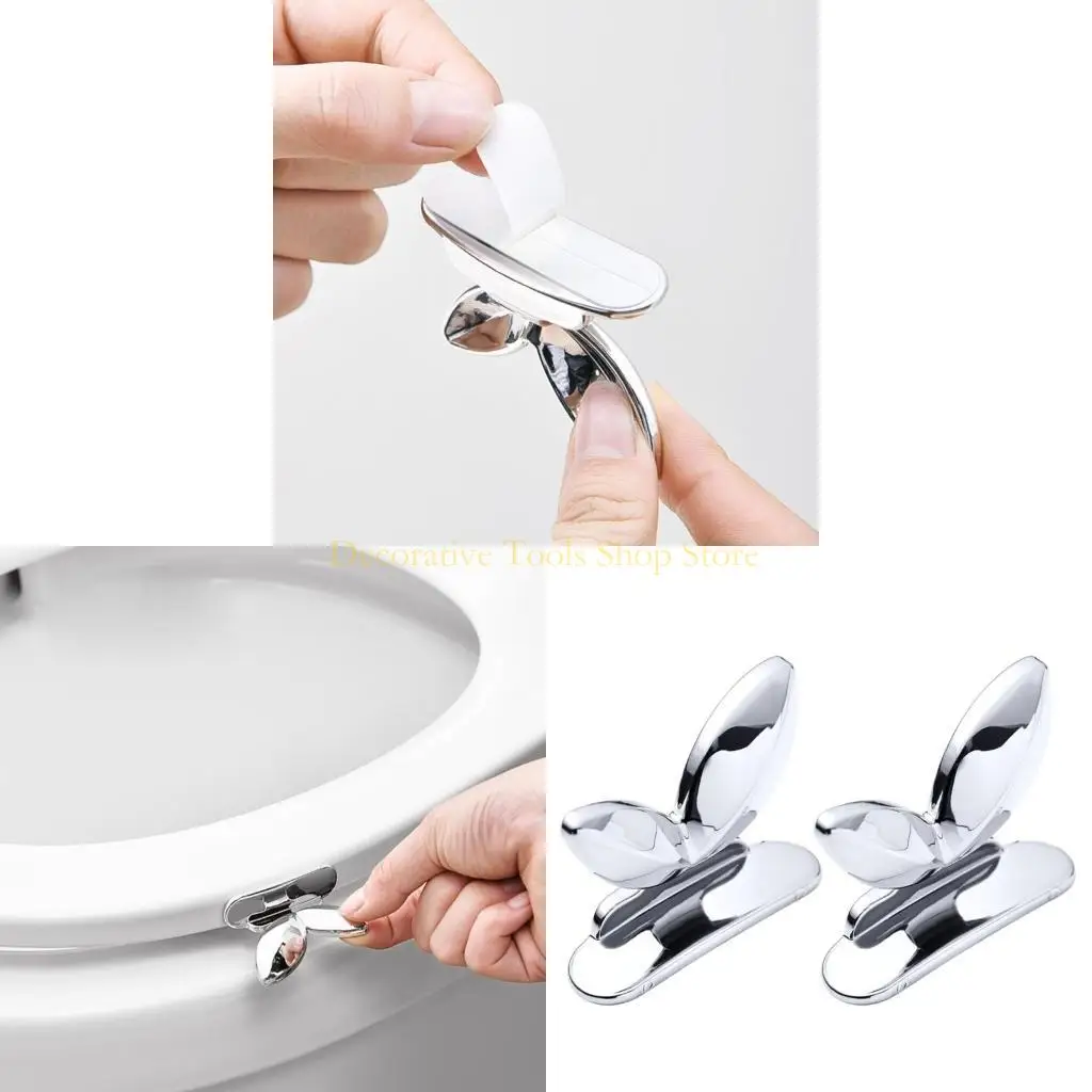 QX2E 2Pcs Toilet Lifter, Toilet Lid Handle, Toilet Holder, Toilet Lift
