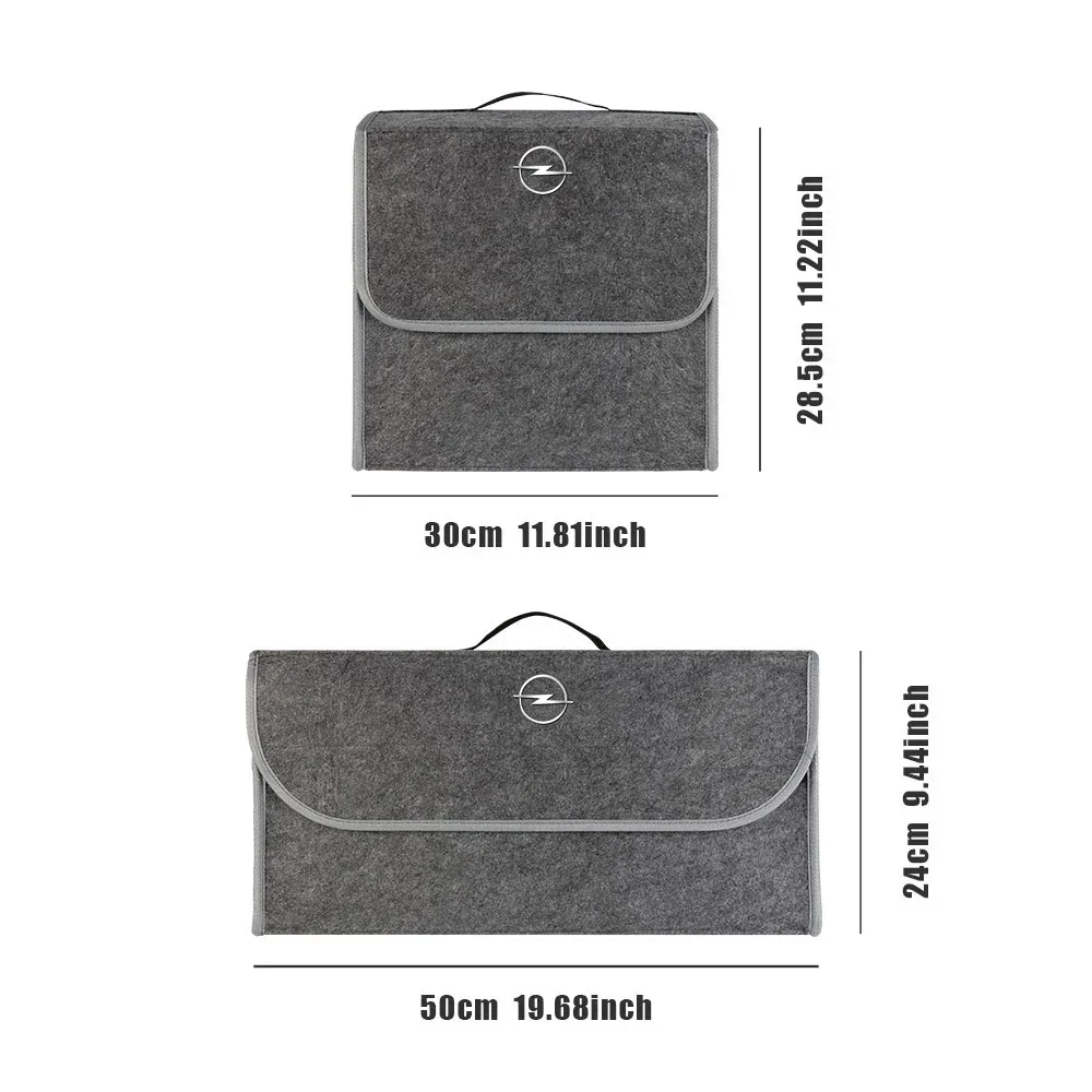 Car Trunk Heavy Duty Organizer Bag Foldable Compartment Compatible For Opel Insignia Astra Antara Meriva Zafira H G Corsa