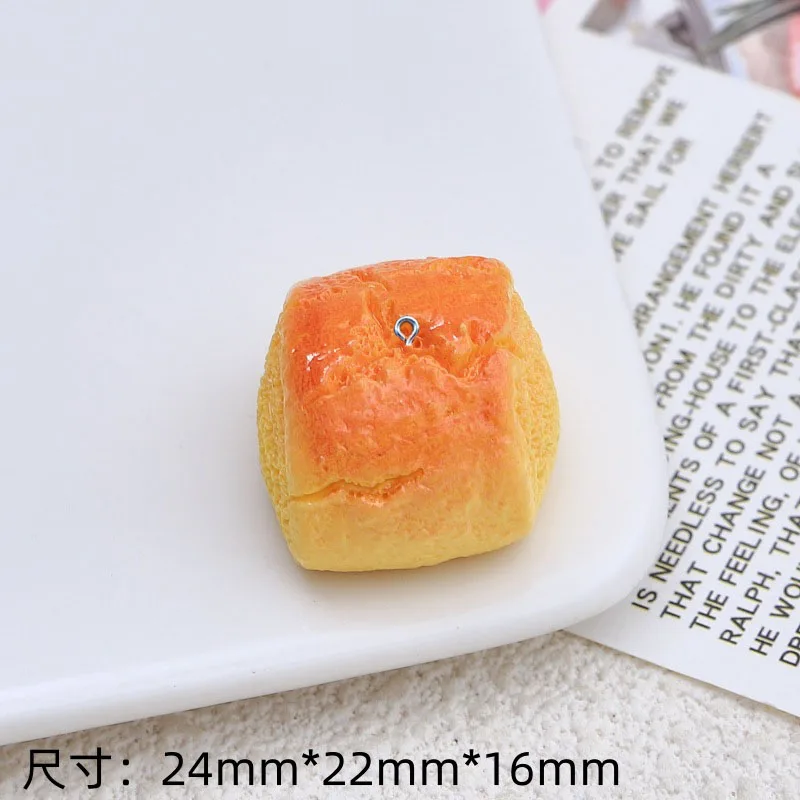 10Pcs Resin 3D Bread Charms Pendants For Jewelry Making DIY Handmade Earring Necklace Bracelet Decoration Accessories image 3