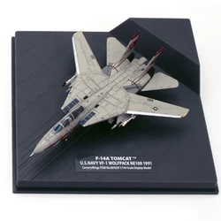 CW 1:144 Scale US Navy F-14A Fighter VF-1 Squadron Military Aircraft Model Diecast Alloy Display Souvenir Classics Toys Gifts