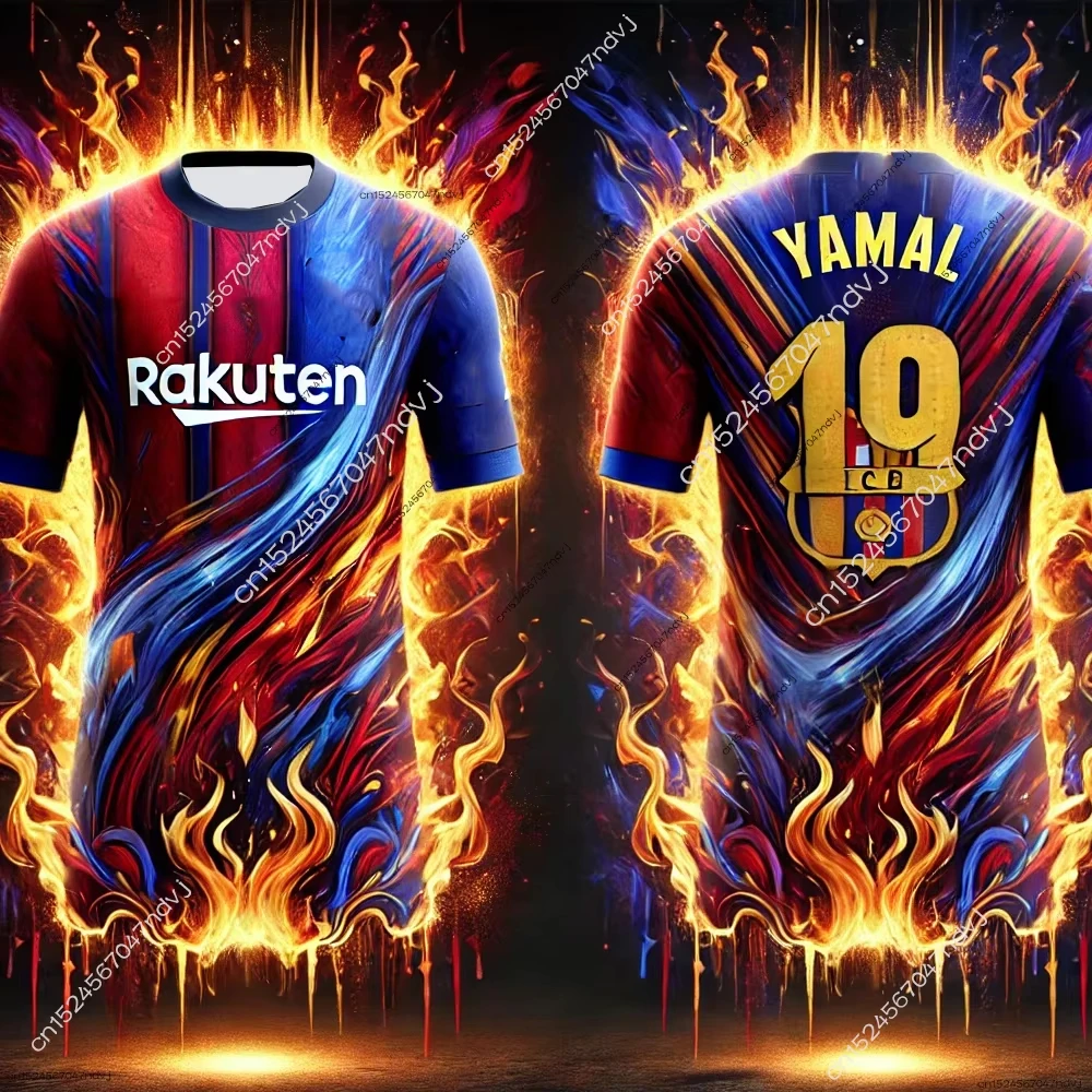 2025 New Spanish Football Adult Men's/Women Graffiti Street T-shirt Yamal No.19 Football Jersey Kids Football Jersey Special Kit