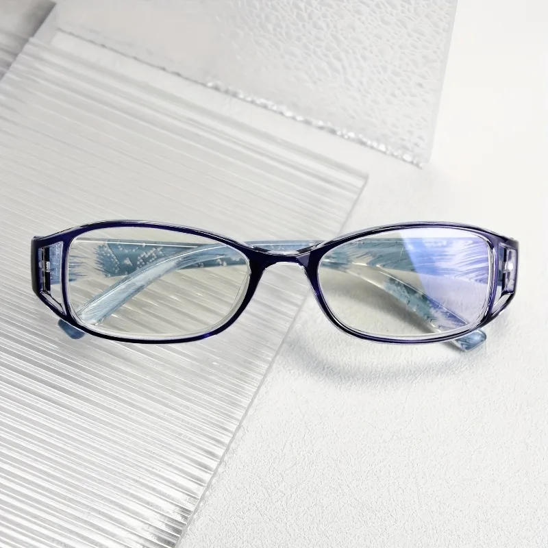 [+100~+400] Blumenmuster Anti-Blaulicht-Lesebrille, Modische Brille für Männer und Frauen, Kleine Gleitsichtbrille – Detail 4