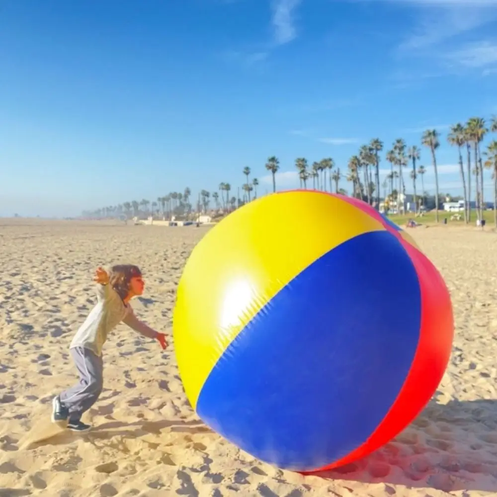Lustige 130/150 cm Strand Ball Werft Volleyball Spiel Wasser Spiele Schwimmen Pool Ballon PVC Sport Prop Rasen Spielzeug Schule party