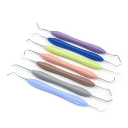 7pcs 1Set Dental Composite Resin Filling Spatula Aesthetic Restoration Set Resin Filler set Dental Tool Restoration Spatula Tool