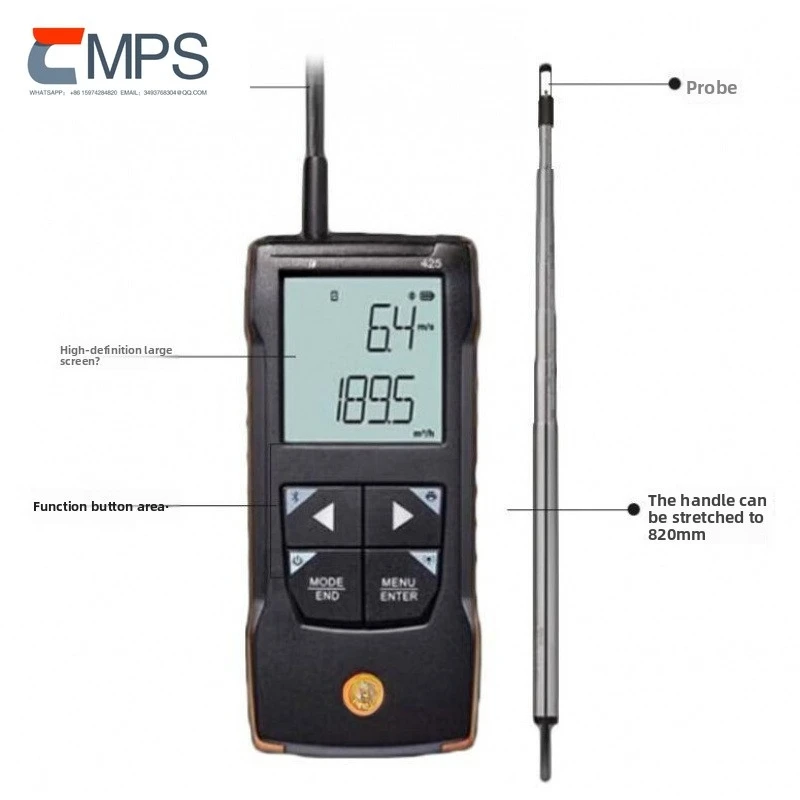 

Thermal Anemometer 416 Impeller Multifunctional Anemometer Series Instrument