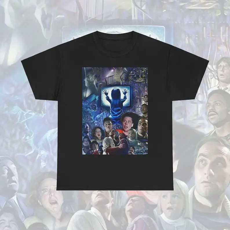 Poltergeist Unisex T-Shirt, Halloween Ghost Tee, Haunted House Shirt, Paranormal Activity Apparel, Scary Movie Clothing