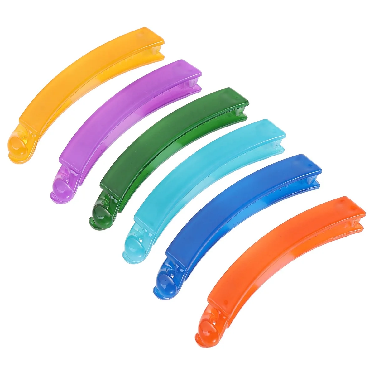 

12 Pcs Banana Candy Colored Jacket Set Cute Hair Accessories Clip for Small Claw Clips Girls