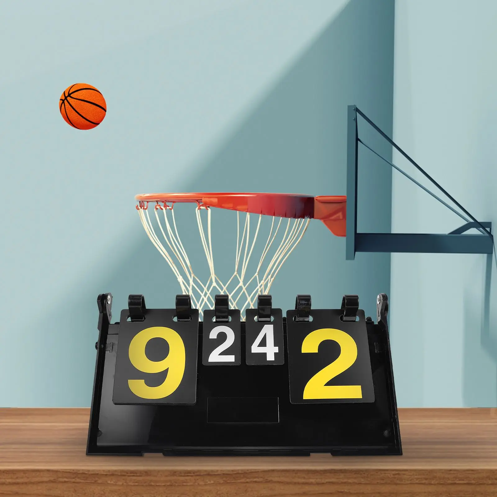 لوحة نتائج كرة السلة قابلة لإعادة الاستخدام، مادة PVC، إكسسوارات رياضية محمولة، مسابقة تنس الريشة، حارس النتائج الشفاف