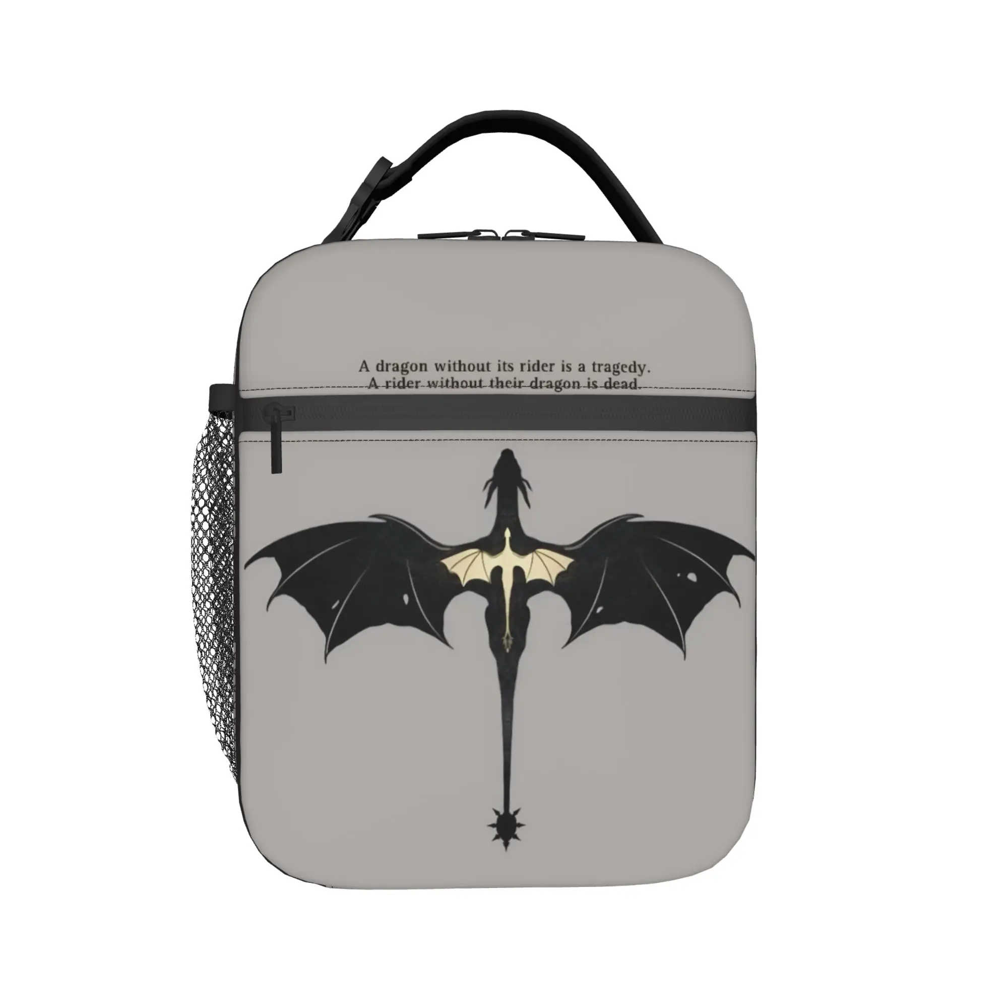 F-Fourth W-Wing Dragon Merch Insulated Lunch Tote Bag For Travel  Food Container Reusable Thermal Cooler Lunch Box