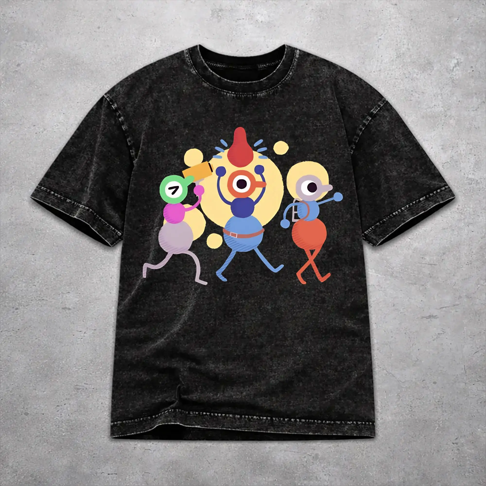 Fashion Women Men Big Walk Games 2026 Tee Shirt Washed Style  T Shirts Clothing