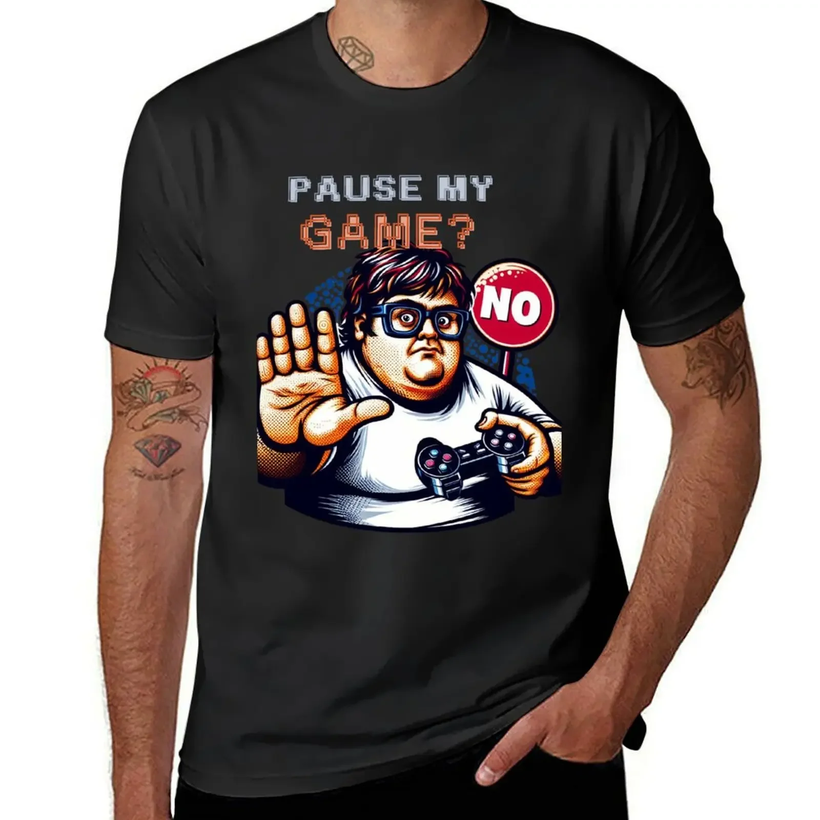 

Pause my game No! T-Shirt baggy shirts vintage t shirts sweat shirts, men