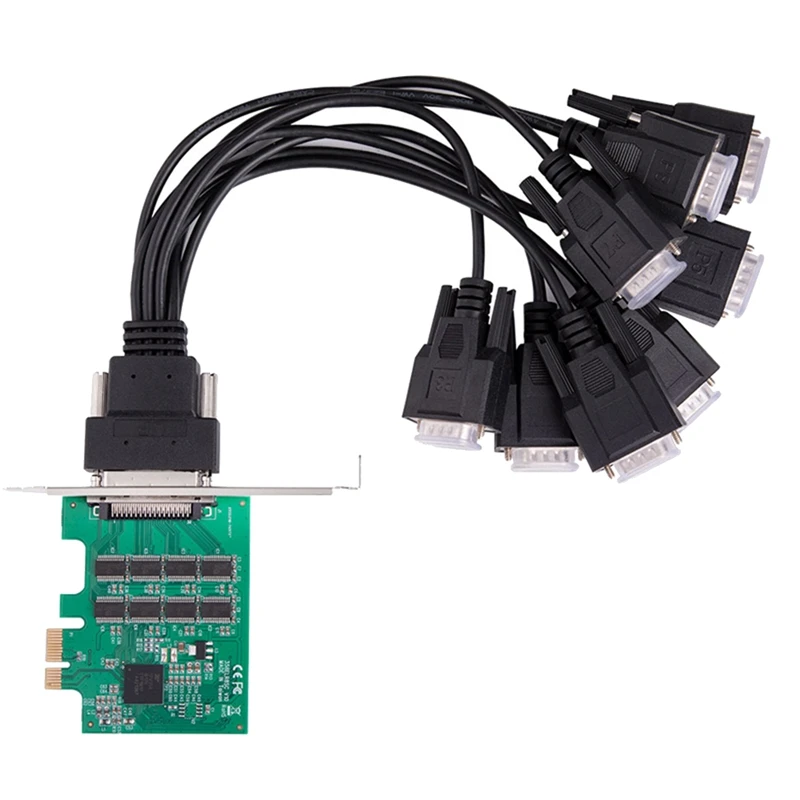 PCIE Serial Rs232 Ports Adapter Card Pcie X1 I/O Controller Card 4 DB 9 Bracket PCI Express WCH384 Chipset