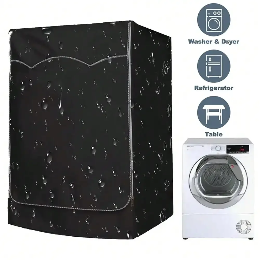 Washing Machine Cover, Universal Front Load Dryer Cover, Waterproof and Sunproof