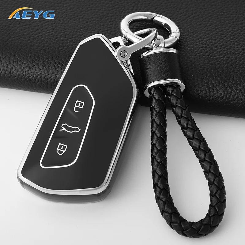 TPU Auto Remote Key Case Abdeckung für für Volkswagen VW Golf 8 mk8 gti gtd r id.3 id.4 2020 Cupra Auto Innendekoration