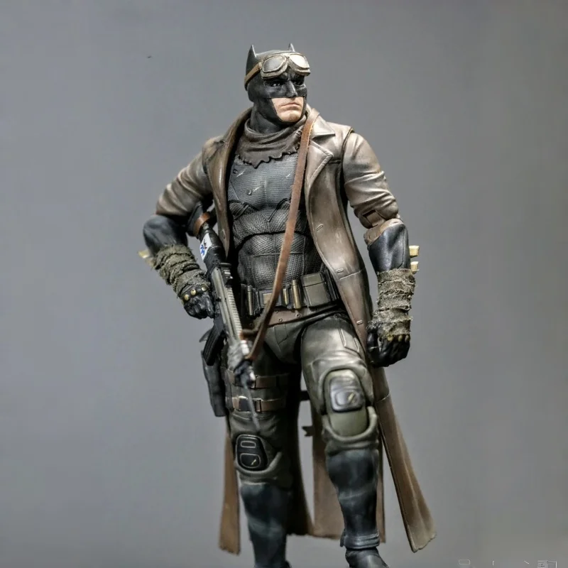 FondJoy Batman Action Figure Knightmare Desert Batman V Super Articulated Model With Display Stand For Adult Collection