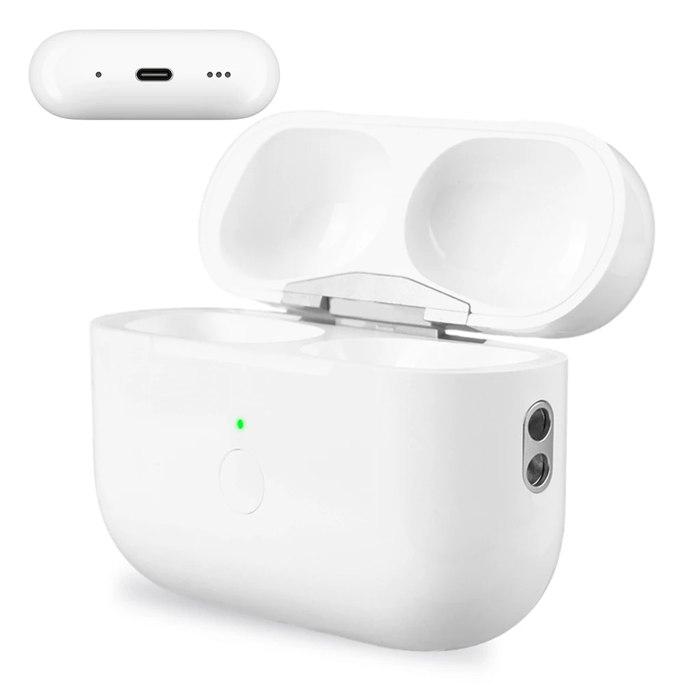 

Wireless Charging Case with Bluetooth-Compatible Pairing Sync Button Charging Case for AirPods Pro 2nd 2022 & 1st 2019 Gen