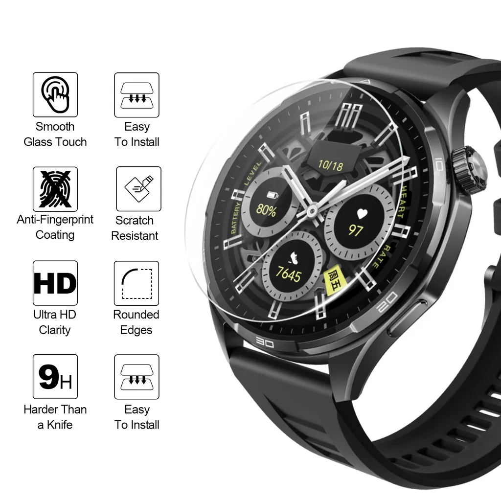 1-5PCS for Honor Watch 6 Plus 5 Ultra Pro Screen Protector Tempered Glass for Honor Clear Protective Film Smartwatch Accessory