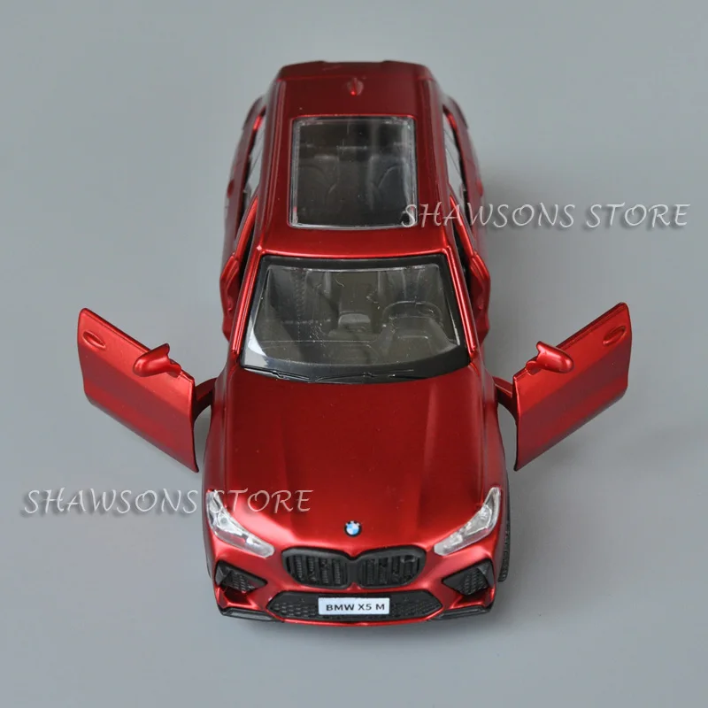 1:43 scala Diecast modello di auto in metallo giocattolo BMW X5 M SUV tirare indietro Replica in miniatura da collezione