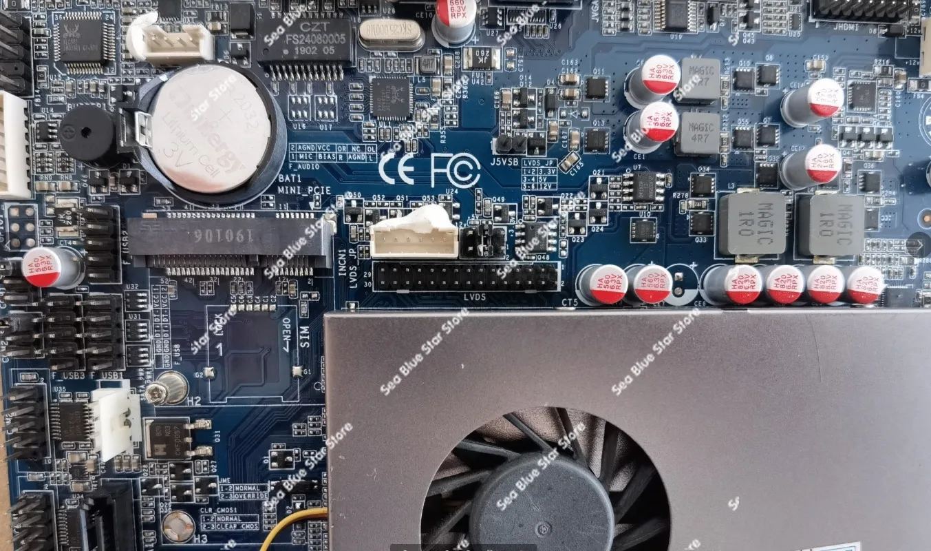 ITX-3320MTD-6CD8 I5  all-in-one advertising machine ITX industrial control main board  second-hand disassembly main board