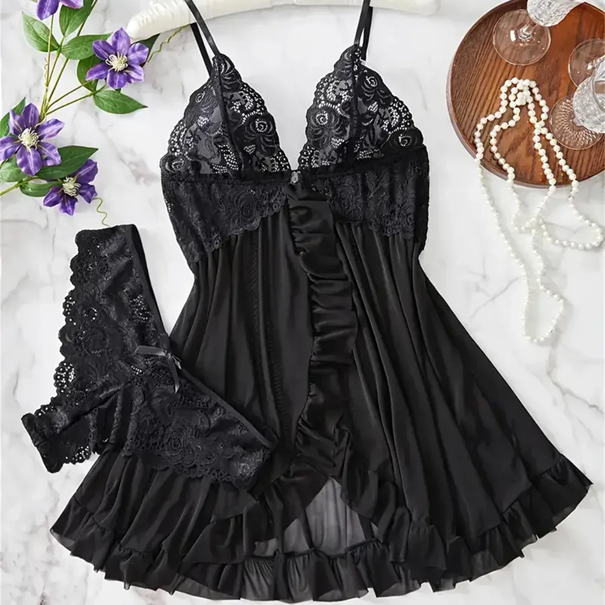 

Woman Sexy Nightdress Summer Backless Nightgown Sleeveless Mini Ultra Short Nightgown Pijama Mujer Sujetadores Sexys Lingererie