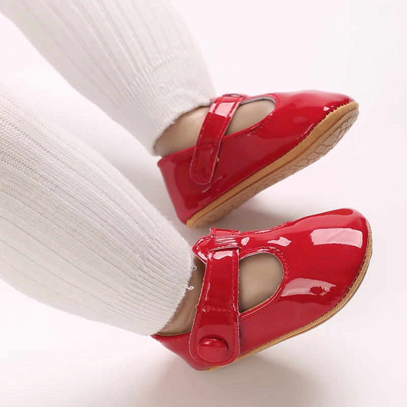 5-Farben neue 0-18mmonate rretr Mary Jane Frühling Babys chuhe Pu Neugeborene Mädchen Schuhe erste Wanderer Prinzessin Bowknot Baby Prewalke – Detail 10