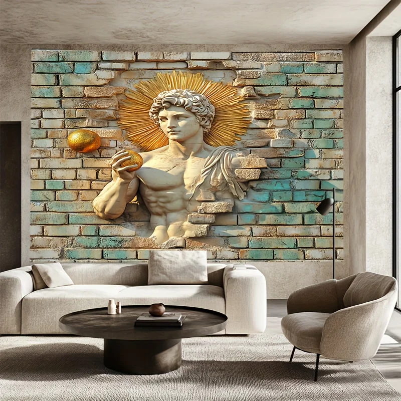 Greek Statue Tapestries Wall Hanging, Home Art Deco Polyester Bedroom Living Room Decorative Tapestries 150x230cm