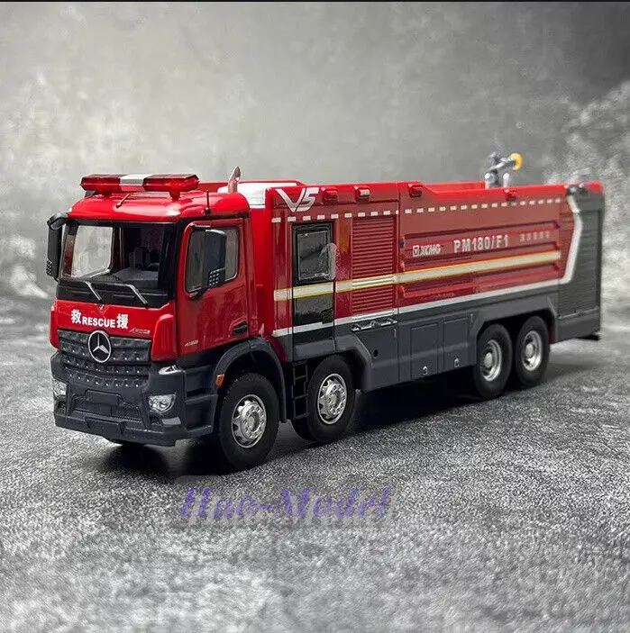 1/50 For XCMG PM180 Foam fire truck Model Car Alloy Diecast Simulation Kid Toy Boys Birthday Gift Hobby Display Collection Red