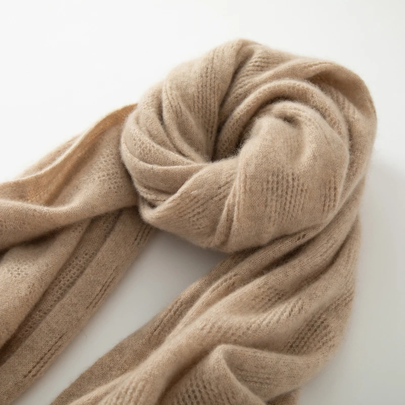 

KOIJINSKY New Cashmere 190*70 Women in spring, autumn and winter, soft warm needle knitted scarf